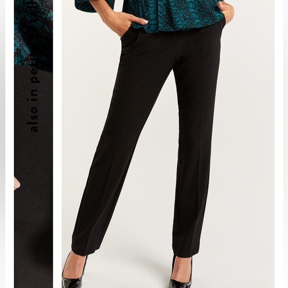 Reitmans The New Classic Straight Pants With Side Metal Buckles - Picture 1 of 9